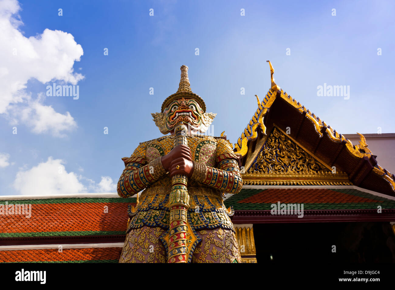 Scultura di yak al Grand Palace, Bangkok, Thailandia. Foto Stock