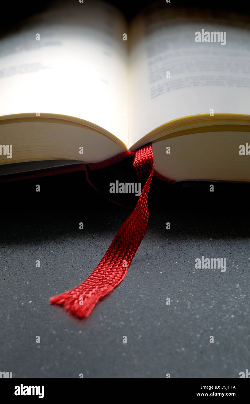 Red Stripe libro aperto. Foto Stock