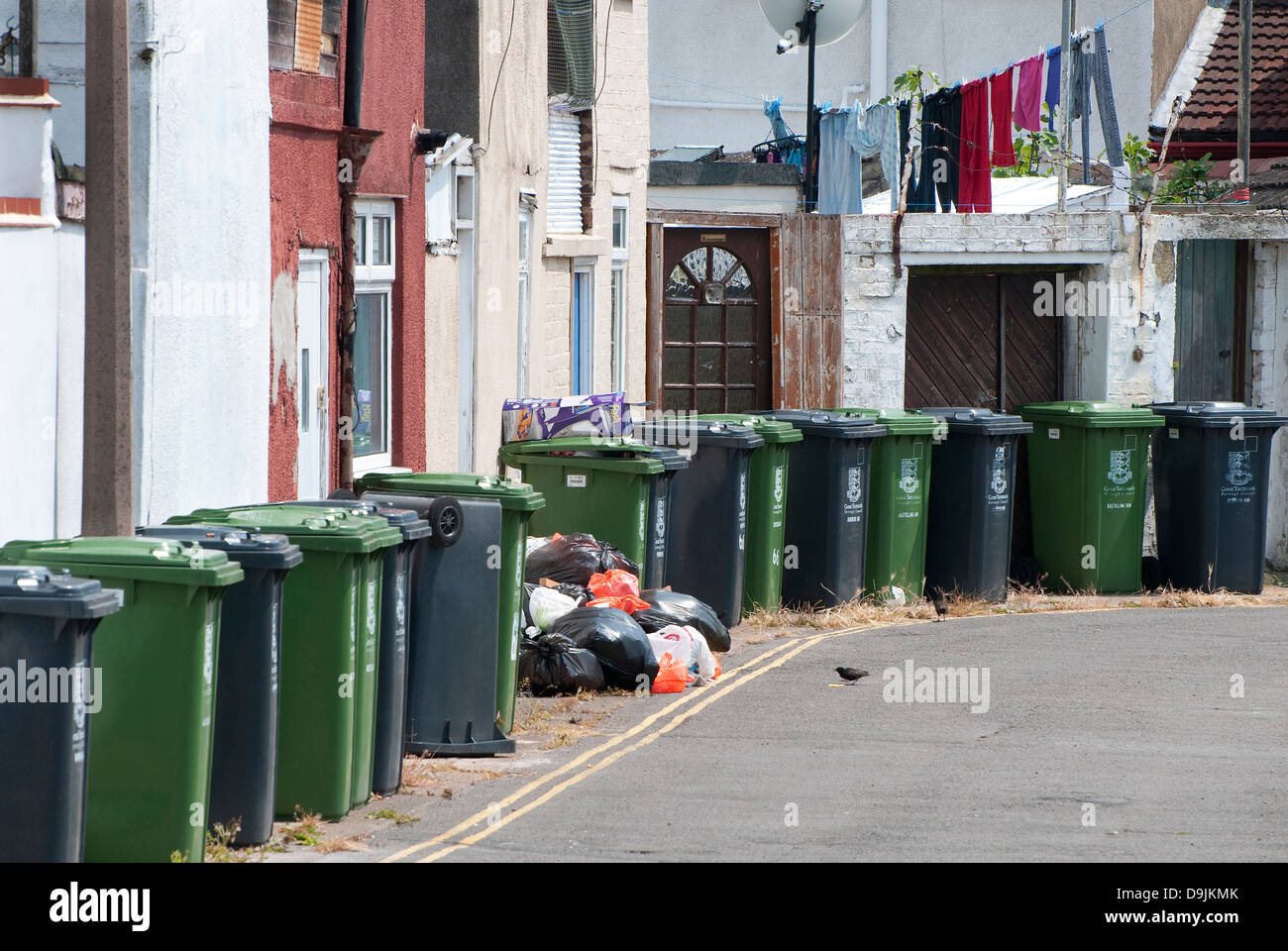 Il degrado urbano in Great Yarmouth, Norfolk, Inghilterra Foto Stock