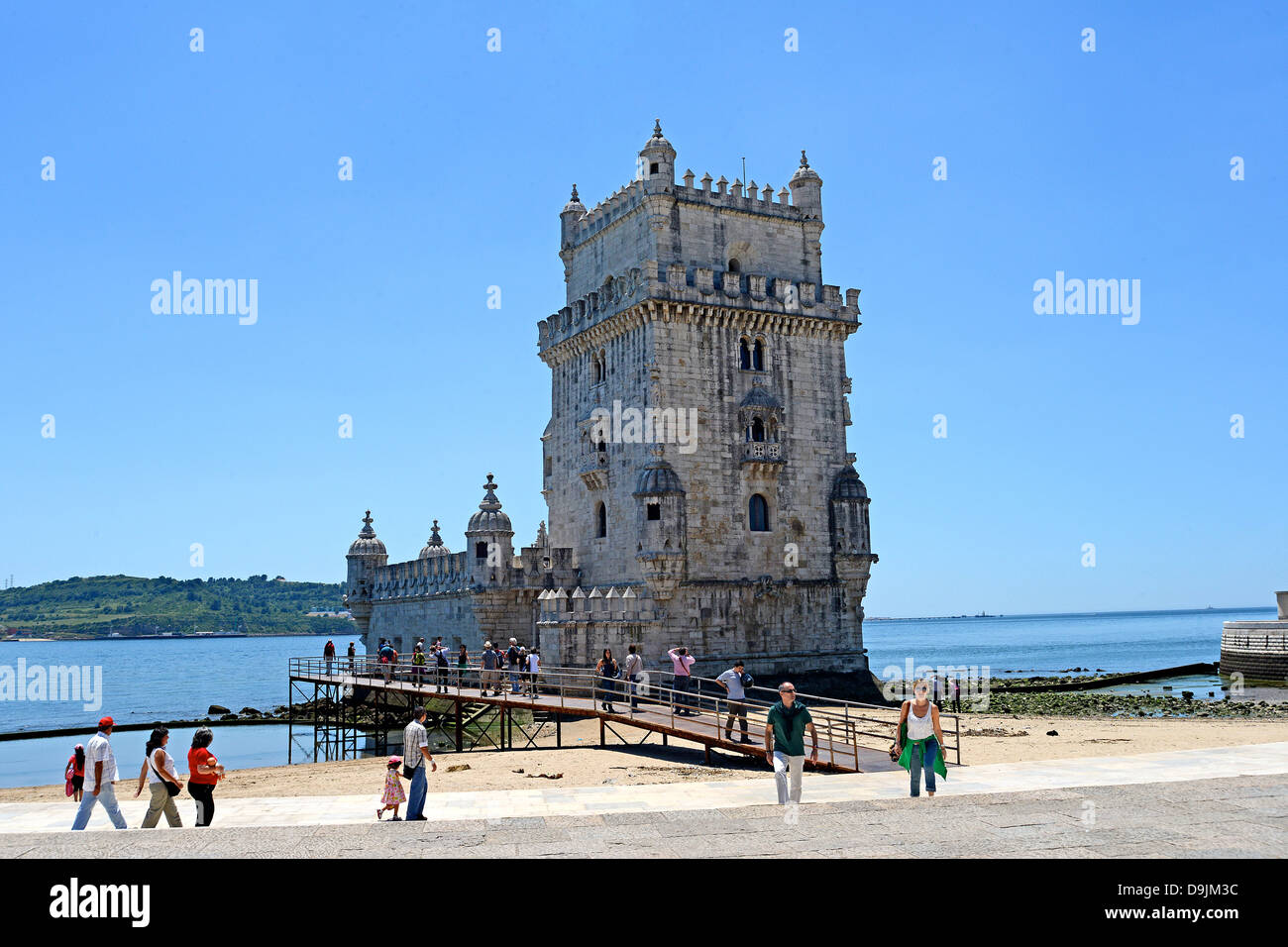 La torre di Belem Lisbona Portogallo Foto Stock