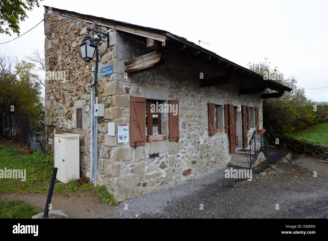 Casa di gate sentry post a Mont-louis pyrenees-orientales francia Foto Stock