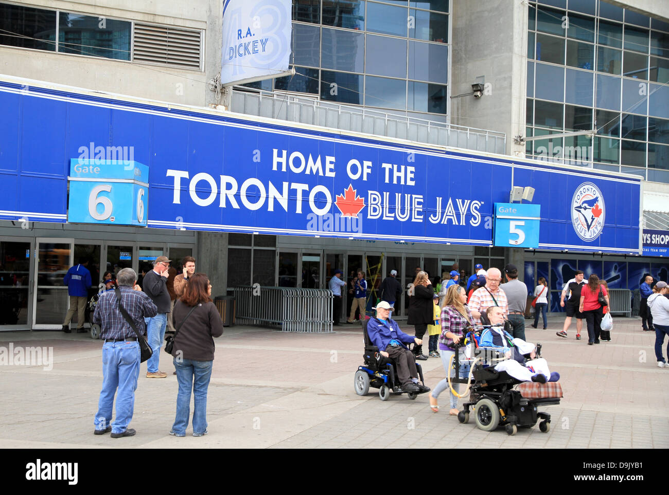 Roger Centro durante una Toronto Blue Jays gioco Foto Stock