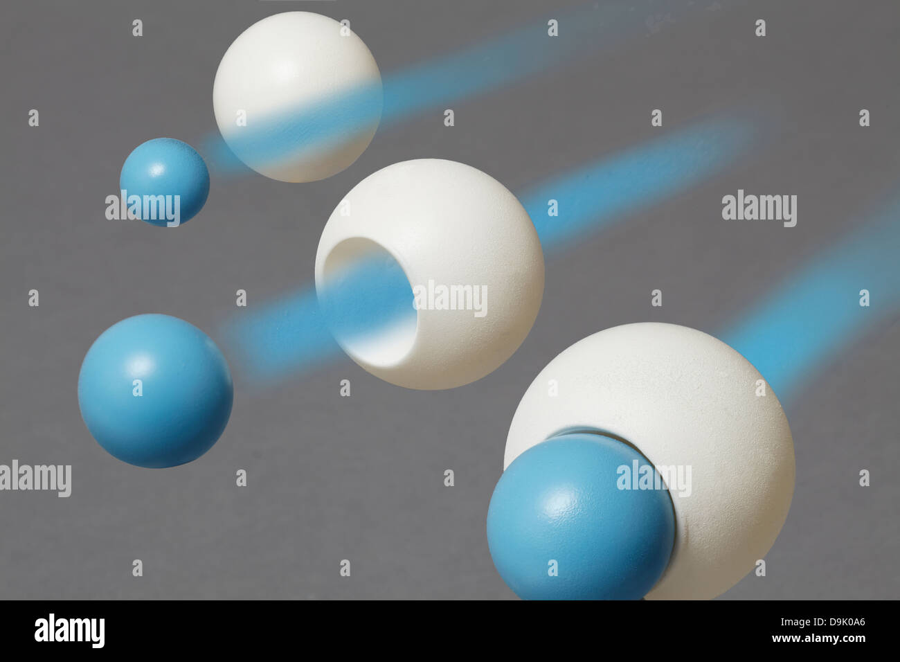 Bosoni di Higgs dare particelle di massa Foto Stock