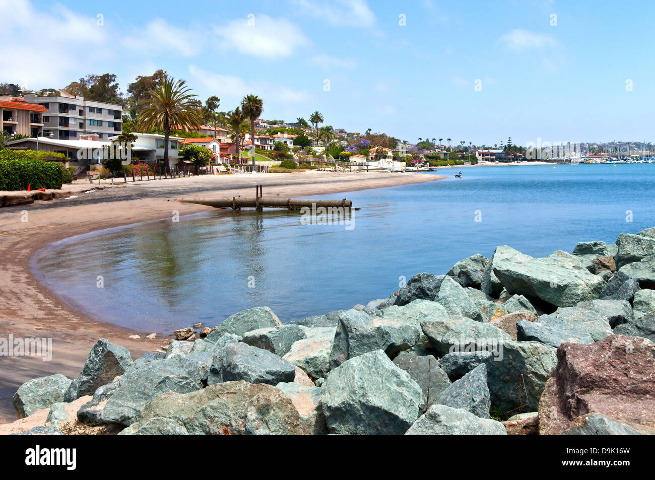 Point Loma spiagge di vicinato e rocce in California. Foto Stock