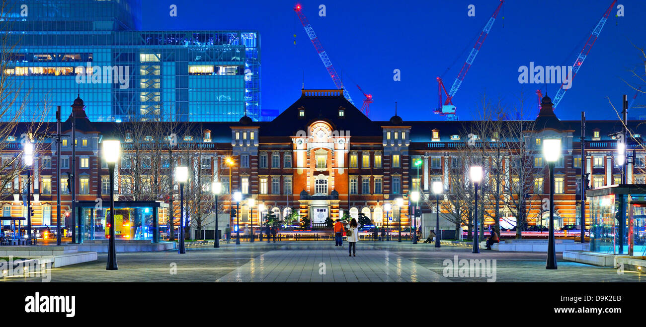 Storica Stazione di Tokyo nel quartiere Marunouchi di Tokyo, Giappone. Foto Stock