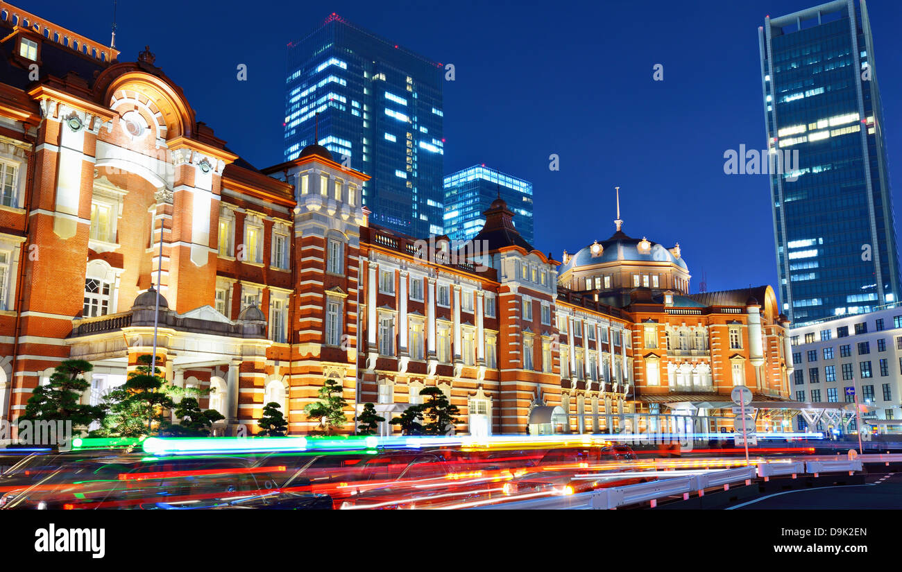 Storica Stazione di Tokyo nel quartiere Marunouchi di Tokyo, Giappone. Foto Stock