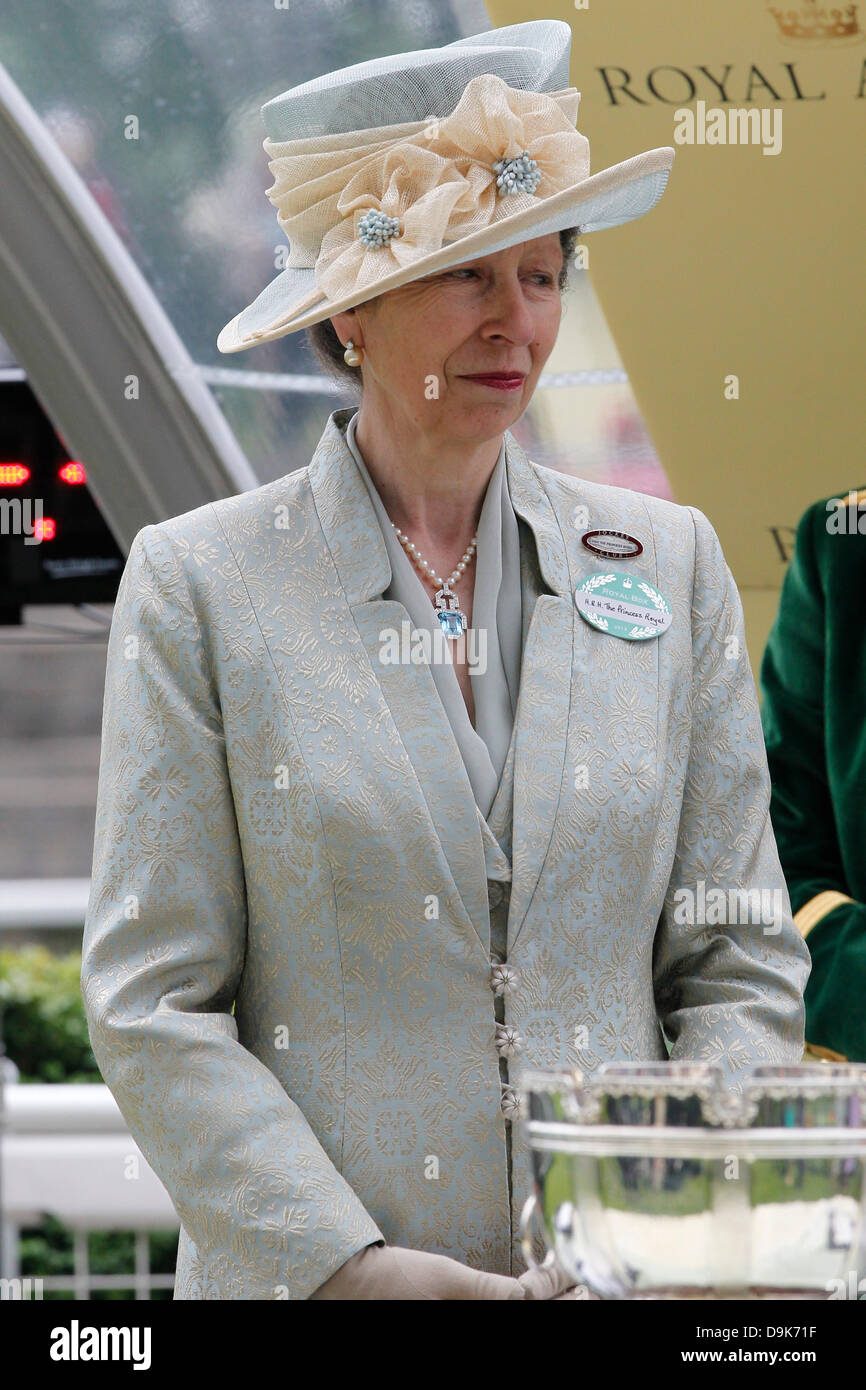 Ascot, Regno Unito. Xx Giugno, 2013. Princess Anne (Anne Elizabeth Alice Louise in verticale. Credito: Lajos-Eric Balogh/turfstock.com/dpa/Alamy Live News Foto Stock