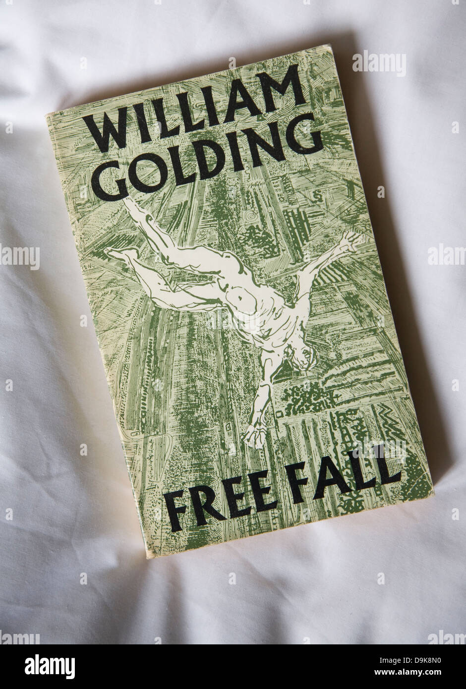 William Golding Free Fall edizione Faber prenota disegno del coperchio da Anthony Goss Foto Stock
