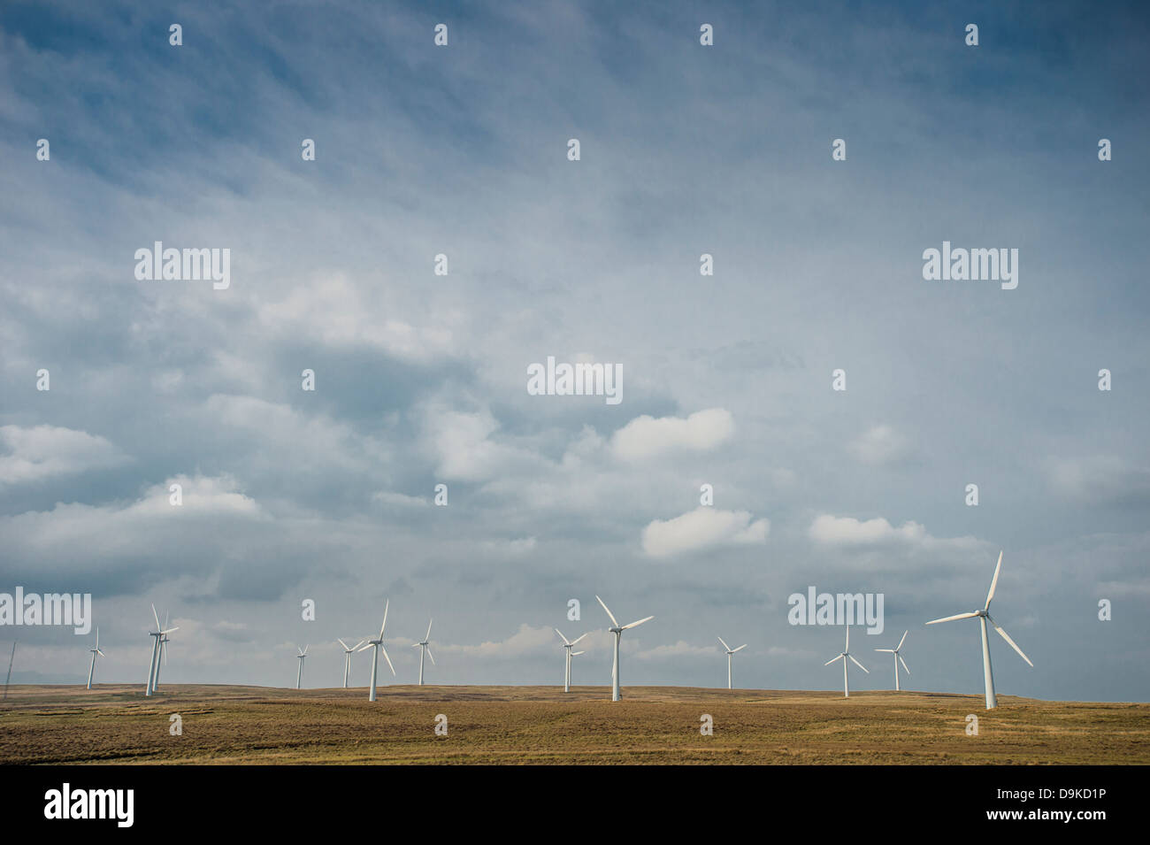 Carno wind farm, Powys, Mid Wales, Regno Unito Foto Stock