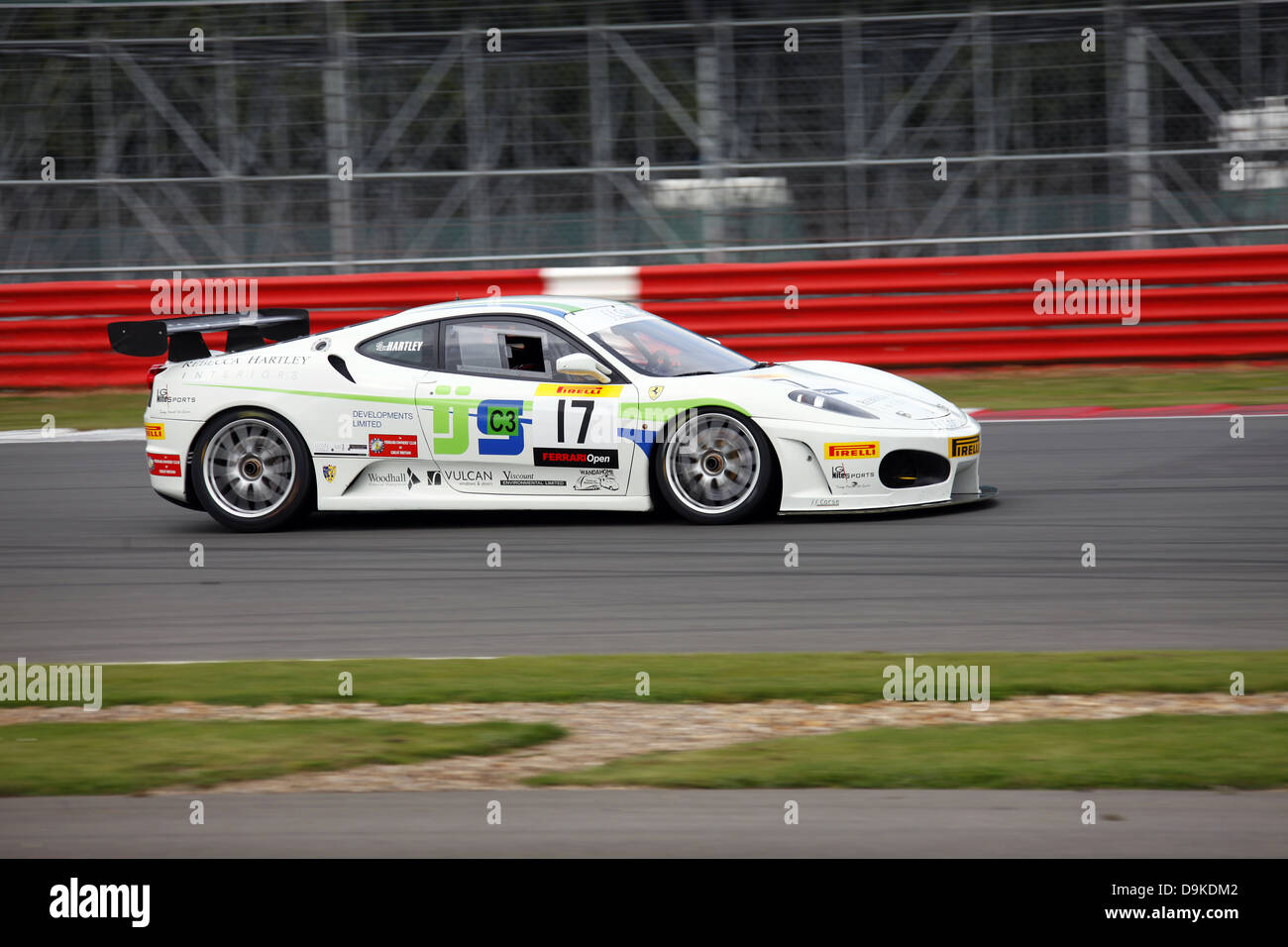 IAN HARTLEY FERRARI 430 auto pista di Silverstone circuito di Silverstone SILVERSTONE INGHILTERRA 16 Settembre 2012 Foto Stock