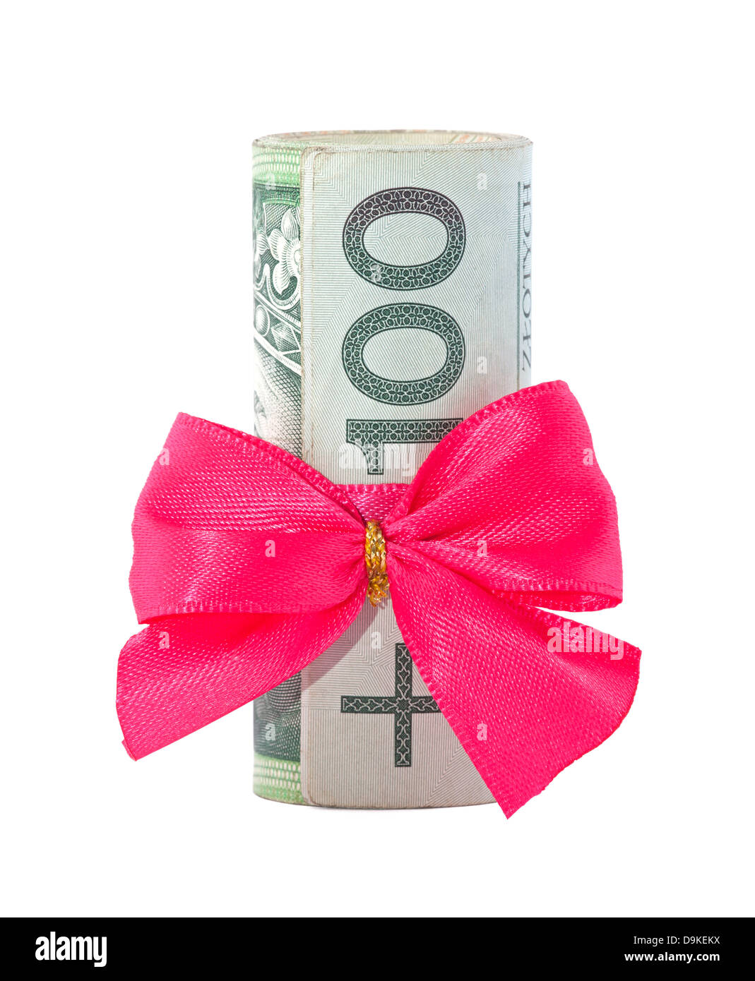 Polacco dono di denaro con tracciato di ritaglio Foto Stock