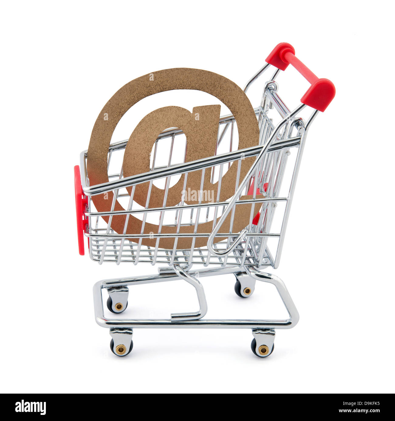 Shopping online. Percorso di clipping incluso. Foto Stock