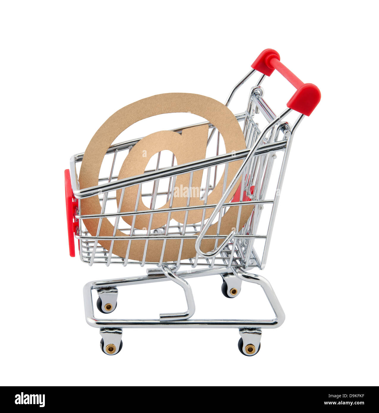 Shopping online. Percorso di clipping incluso. Foto Stock
