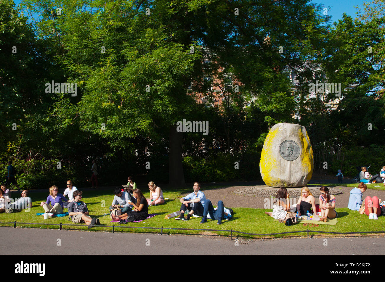 St Stephen's Green park (1663) centrale di Dublino Irlanda Europa Foto Stock