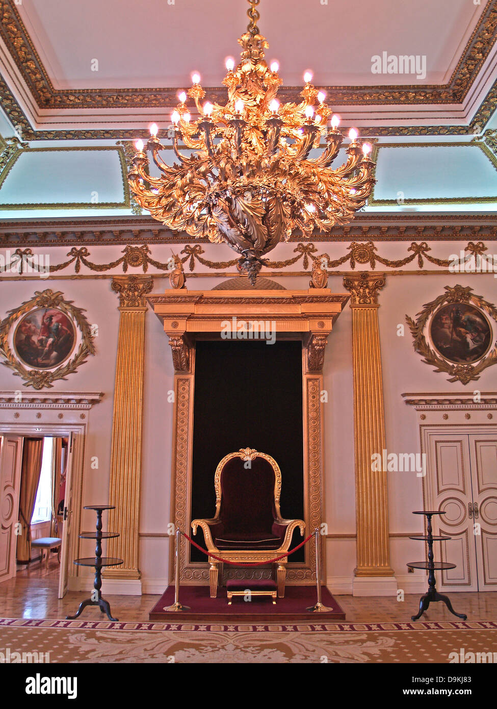 La Sala del Trono della Sede del Castello di Dublino,l'Irlanda Foto Stock
