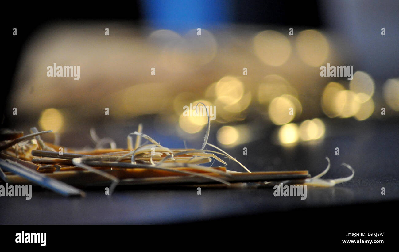 Fagotto ance strumenti di trucioli di legno i fili del filo Foto Stock