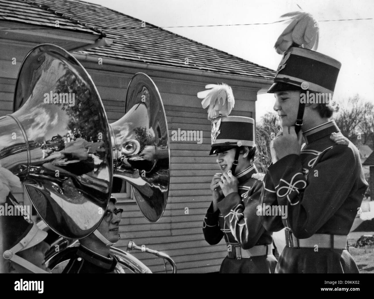 American high school band,1960 Foto Stock