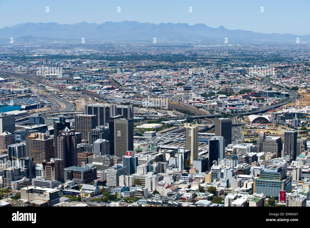 Skyline di Cape Town, Sud Africa Foto Stock
