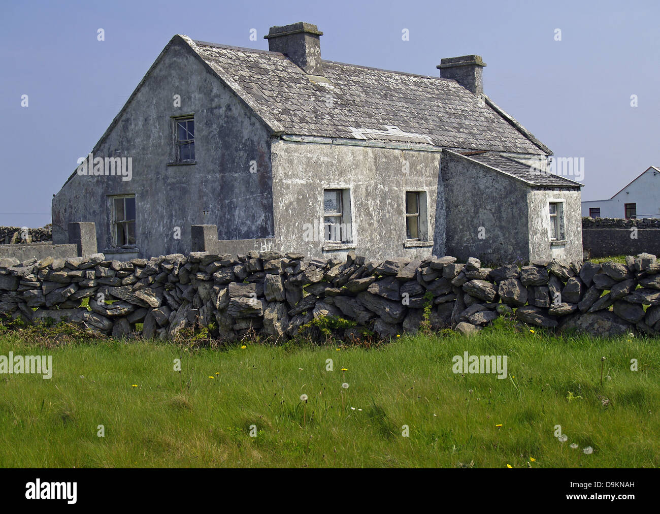 Piccolo cottage in Kilronan,Inishmore,Isole Aran,l'Irlanda Foto Stock