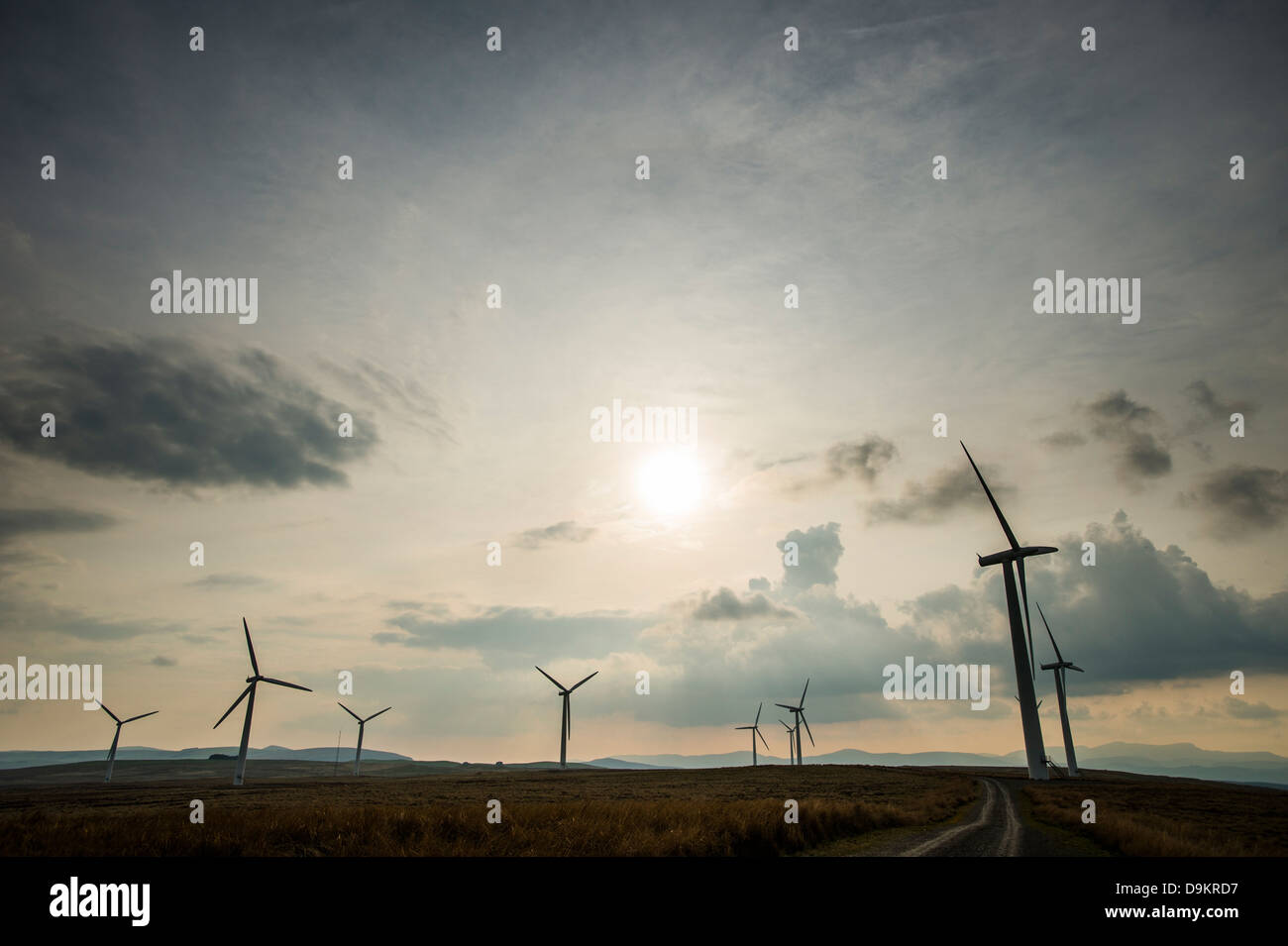 Carno 2 wind farm, Powys, Mid Wales, Regno Unito Foto Stock