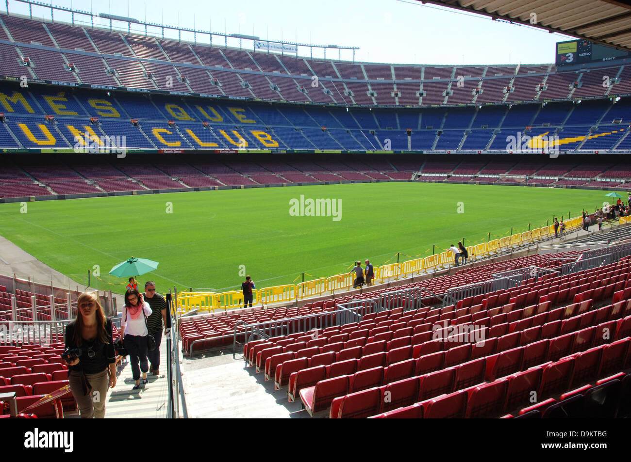 Camp Nou, stadio di calcio di Barcellona Spagna Foto Stock