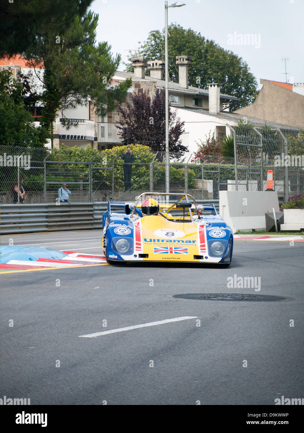 Oporto, Portogallo, 21 giugno 2013, il Circuito da Boavista - Historic Grand Prix 2013 - Classic Endurance Racing Proto 2 L & GT, Libere + qualifiche, Kevin Wilkins guidando una Lola T 296 BDG dal 1977 Foto Stock