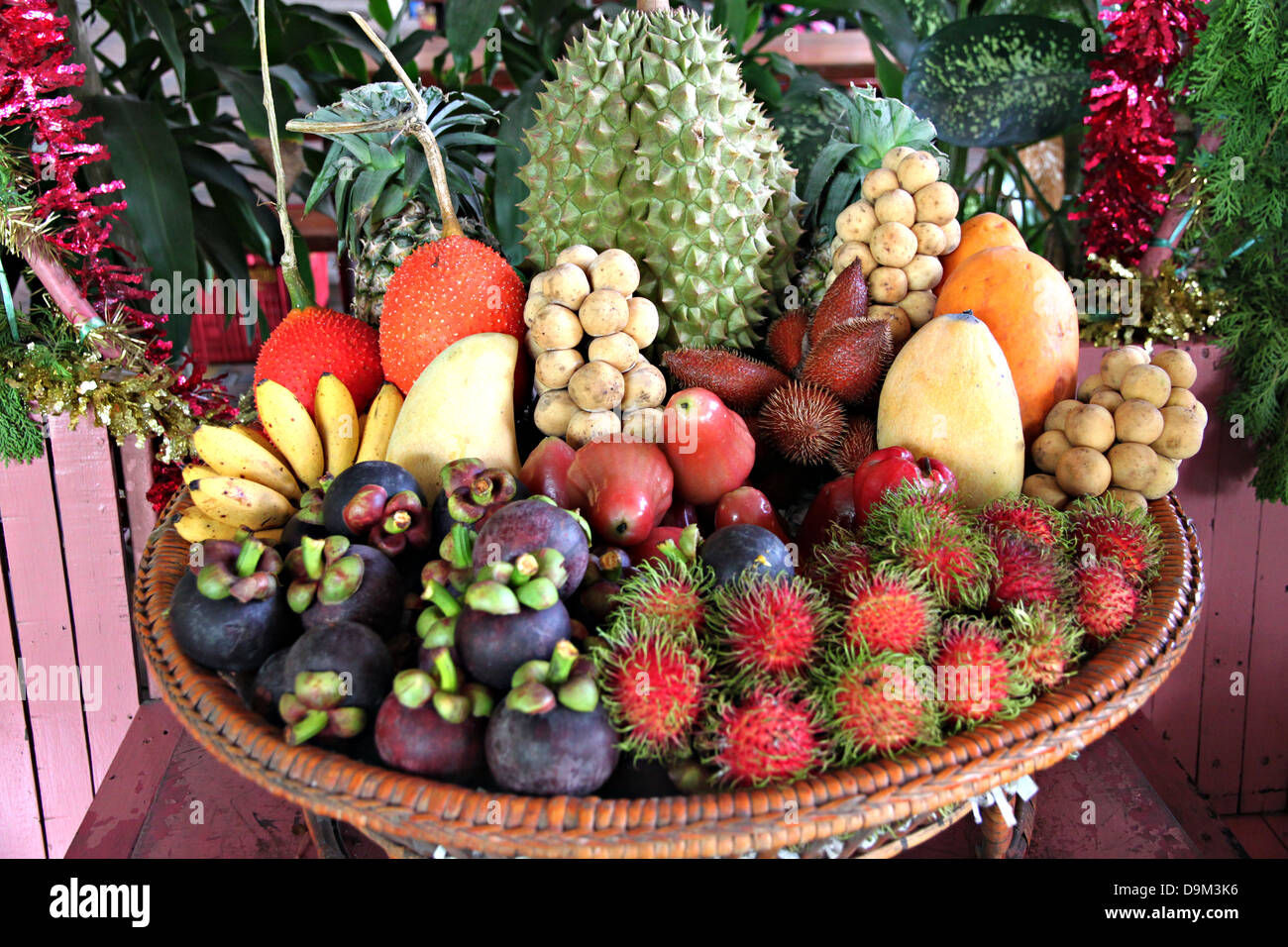 Frutti misti di domestica in Thailandia. Foto Stock