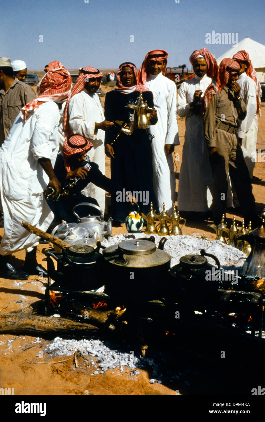 Arabia Saudita il caffè durante la giornata nazionale Foto Stock