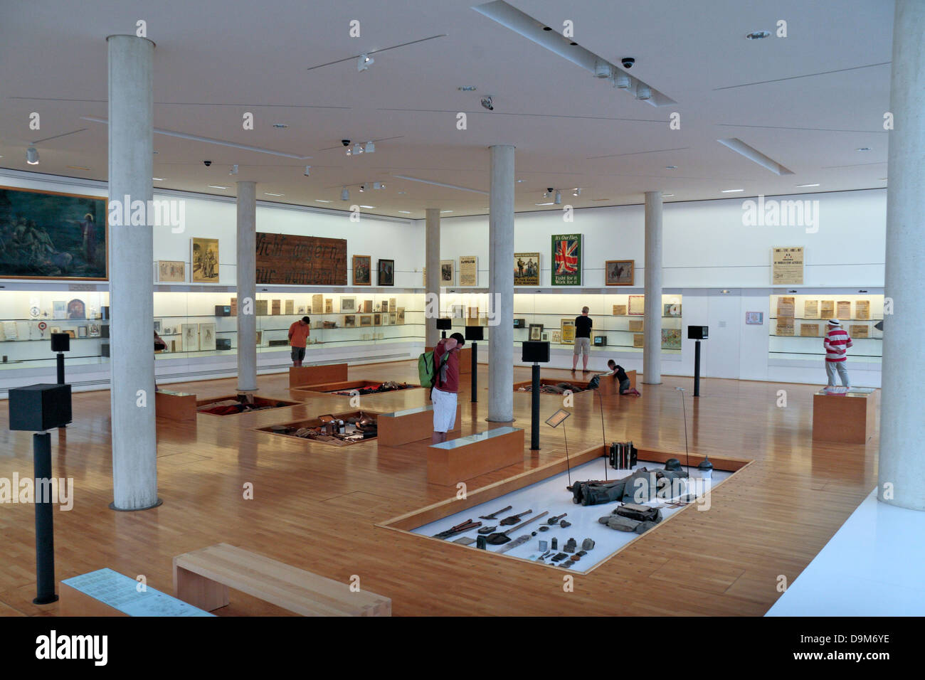 Generale vista interna del centro storico de la Grande Guerre Museum, Peronne, Somme, Francia. Foto Stock