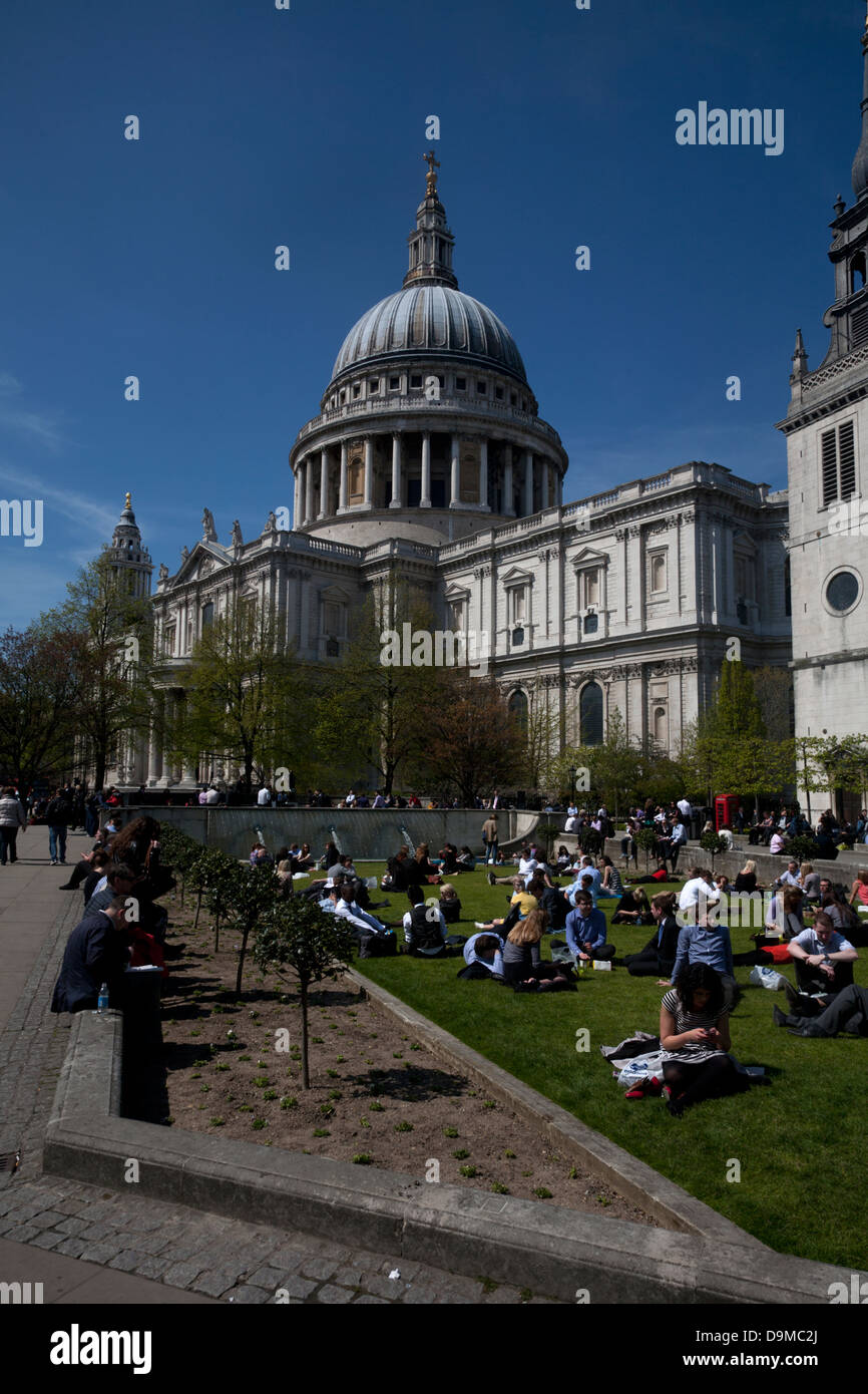 La cattedrale di St Paul London Inghilterra England Foto Stock