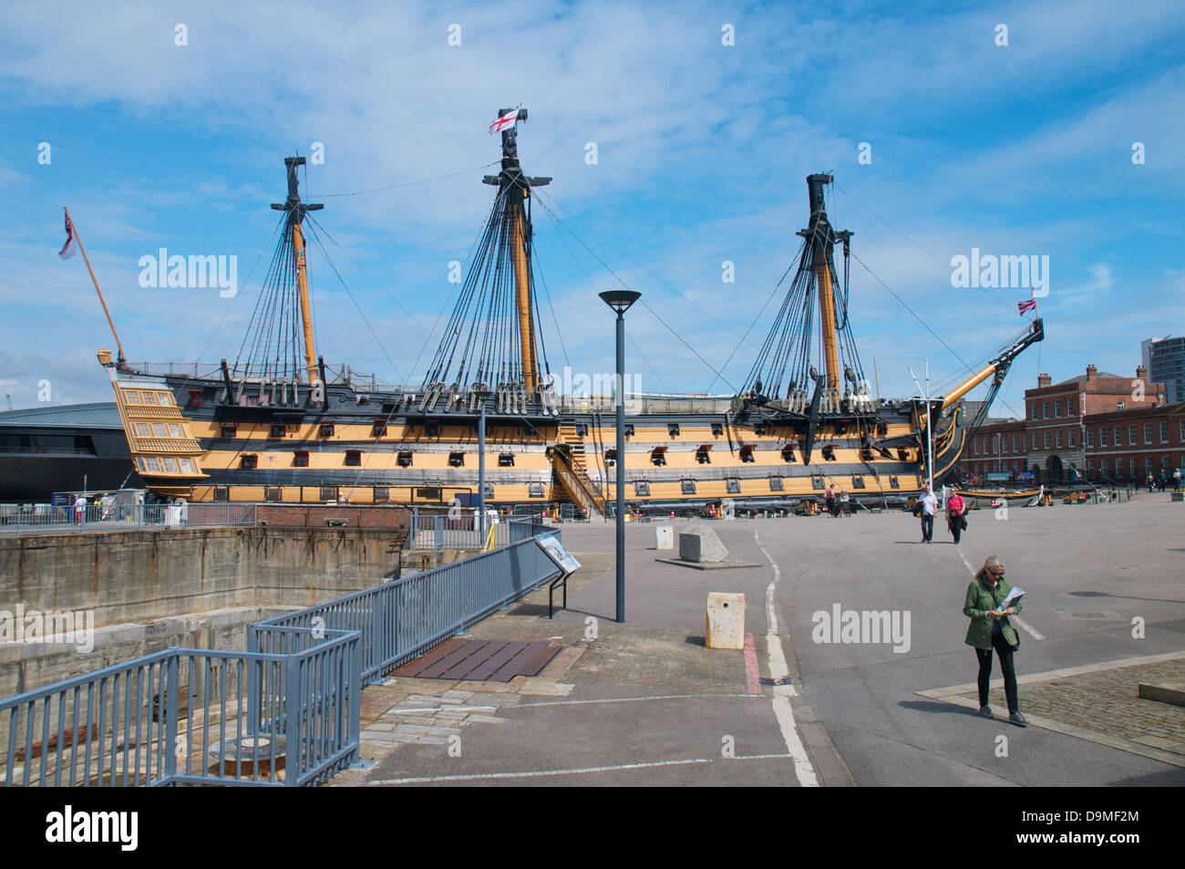 HMS Victory a Portsmouth Historic Dockyard Foto Stock
