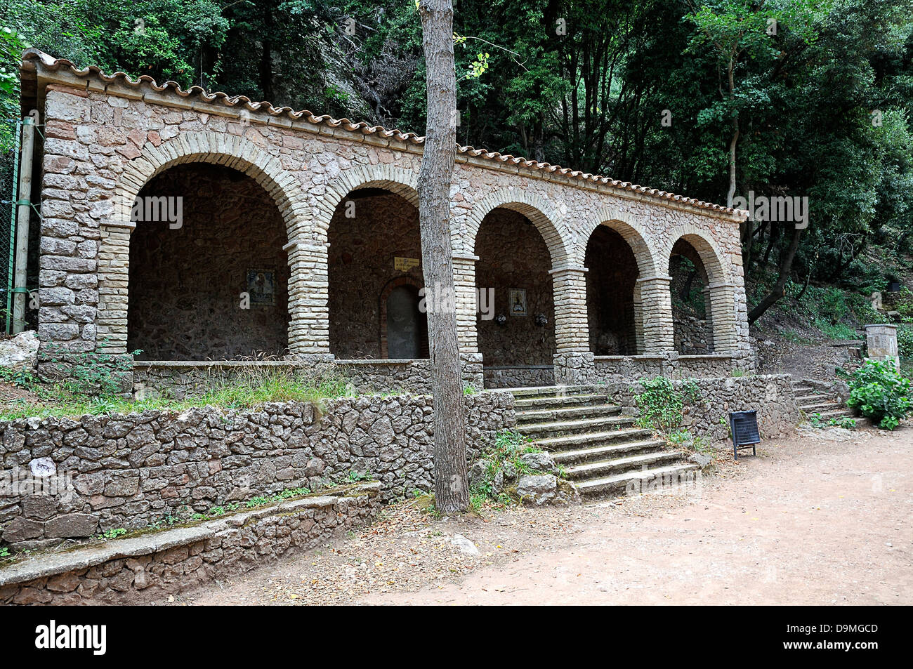 Montserrat monumento architettonico di molto bello che è possibile visitare il sito web Foto Stock