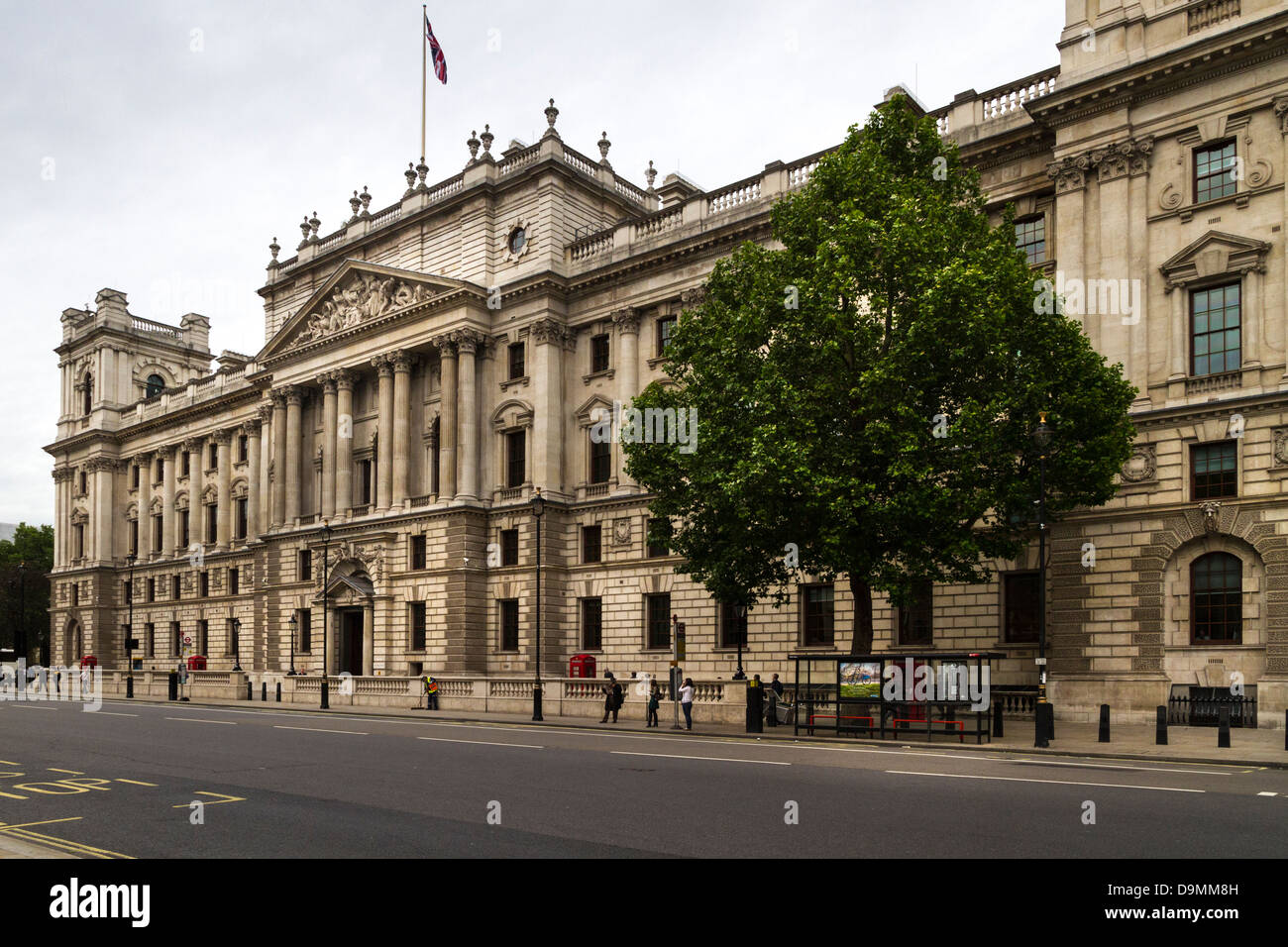 Uffici del Dipartimento di Cultura, Media & Sport e Fisco e dogane, Whitehall, London, Regno Unito Foto Stock