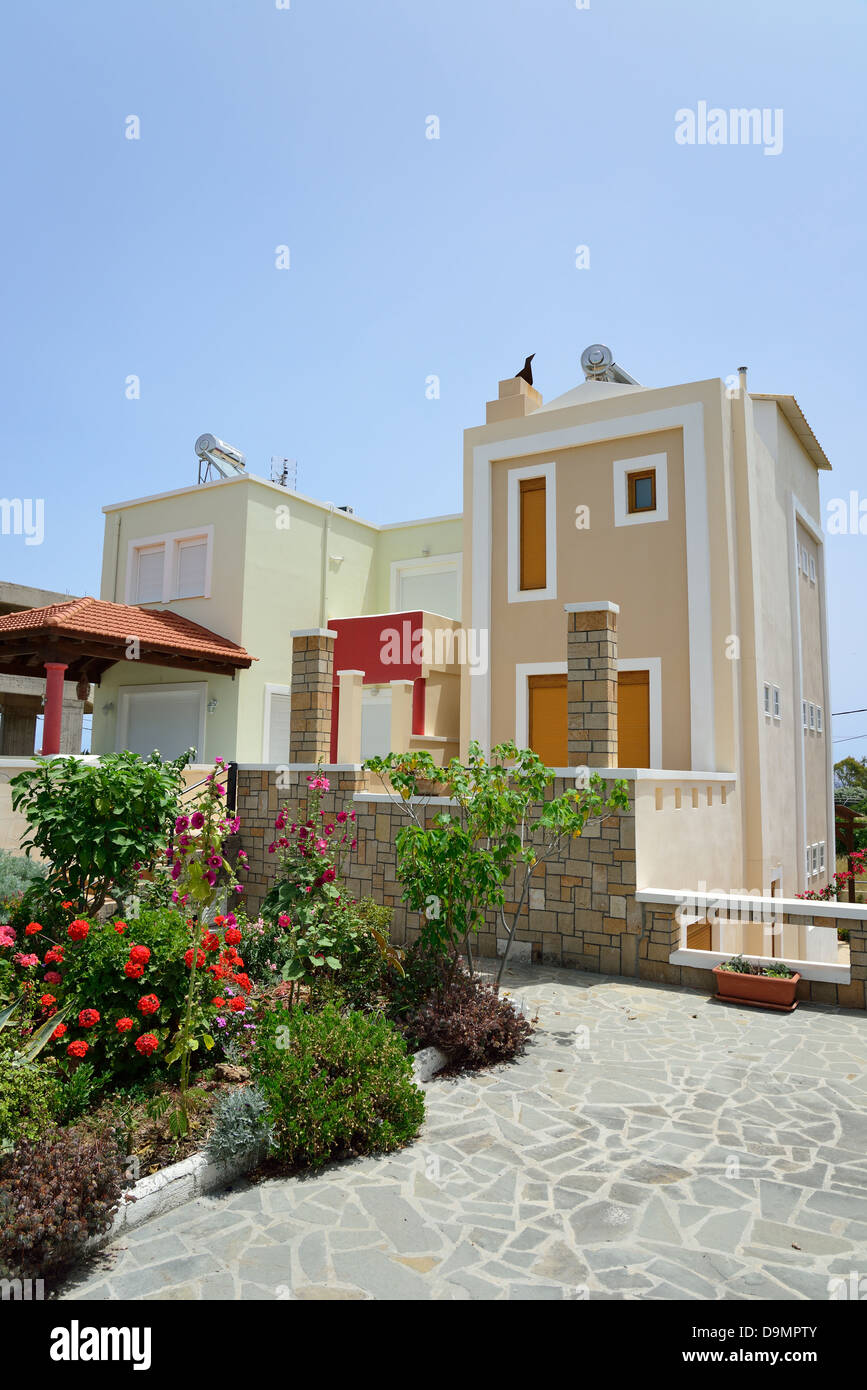 Moderne ville, Gennadi, Rodi (Rodi) Regione, del Dodecaneso, Egeo Meridionale Regione, Grecia Foto Stock