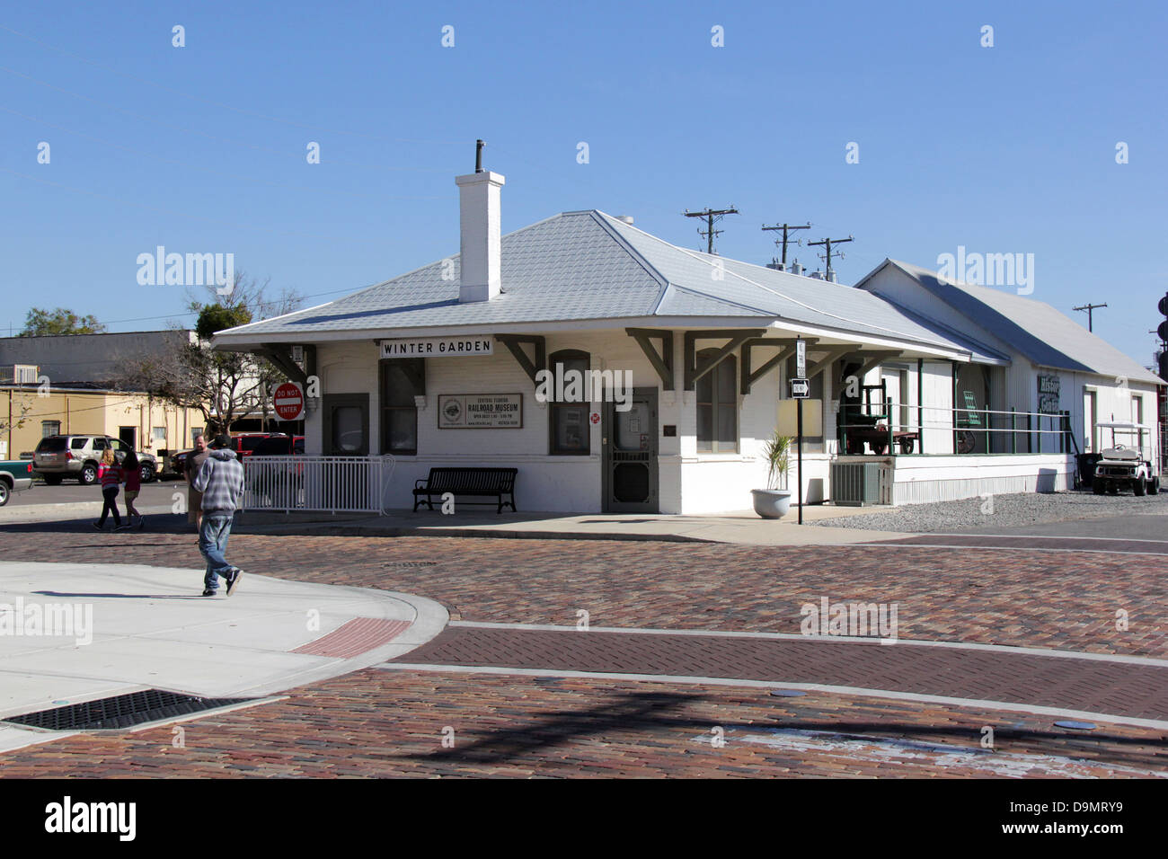 Central Florida Railroad Museum, giardino d'inverno, Orange County, Florida. Foto Stock