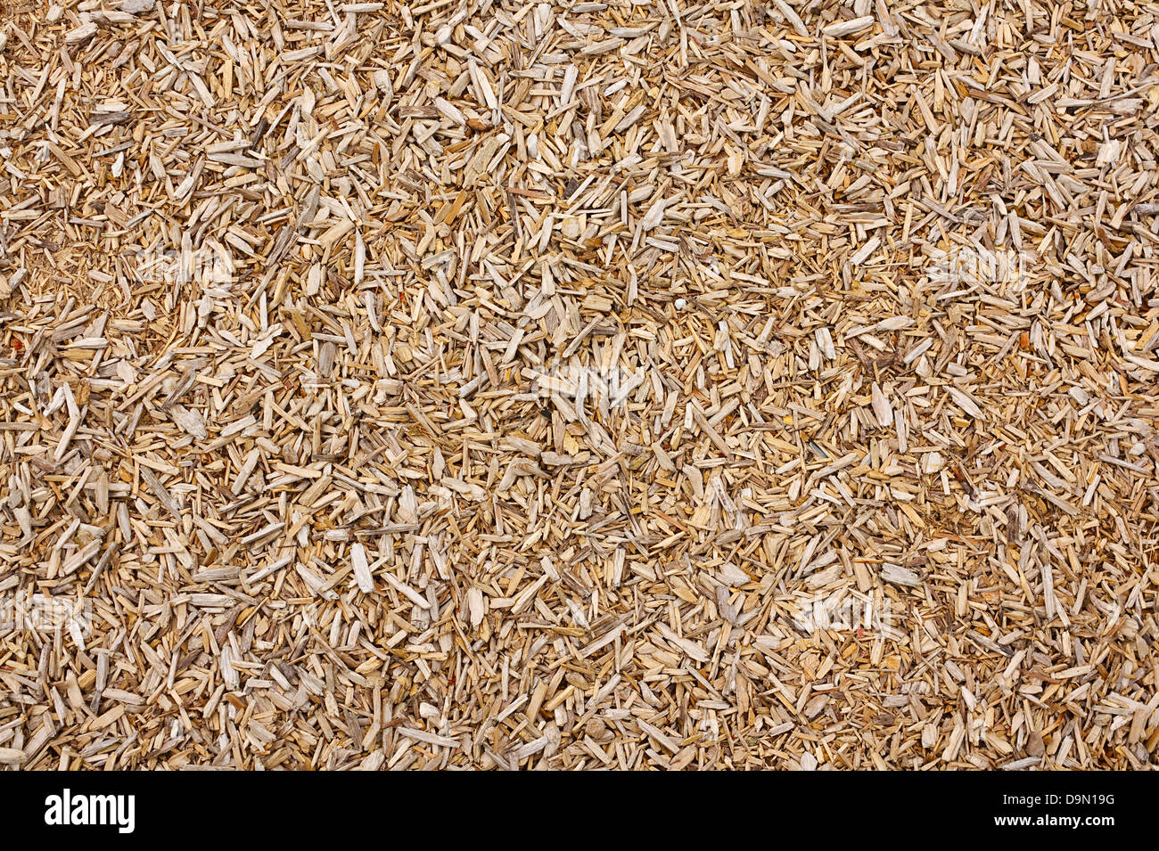 Sfondo di truciolo concetto grande per una segheria o carpenter potrebbe anche essere un parco giochi piano di sicurezza Foto Stock