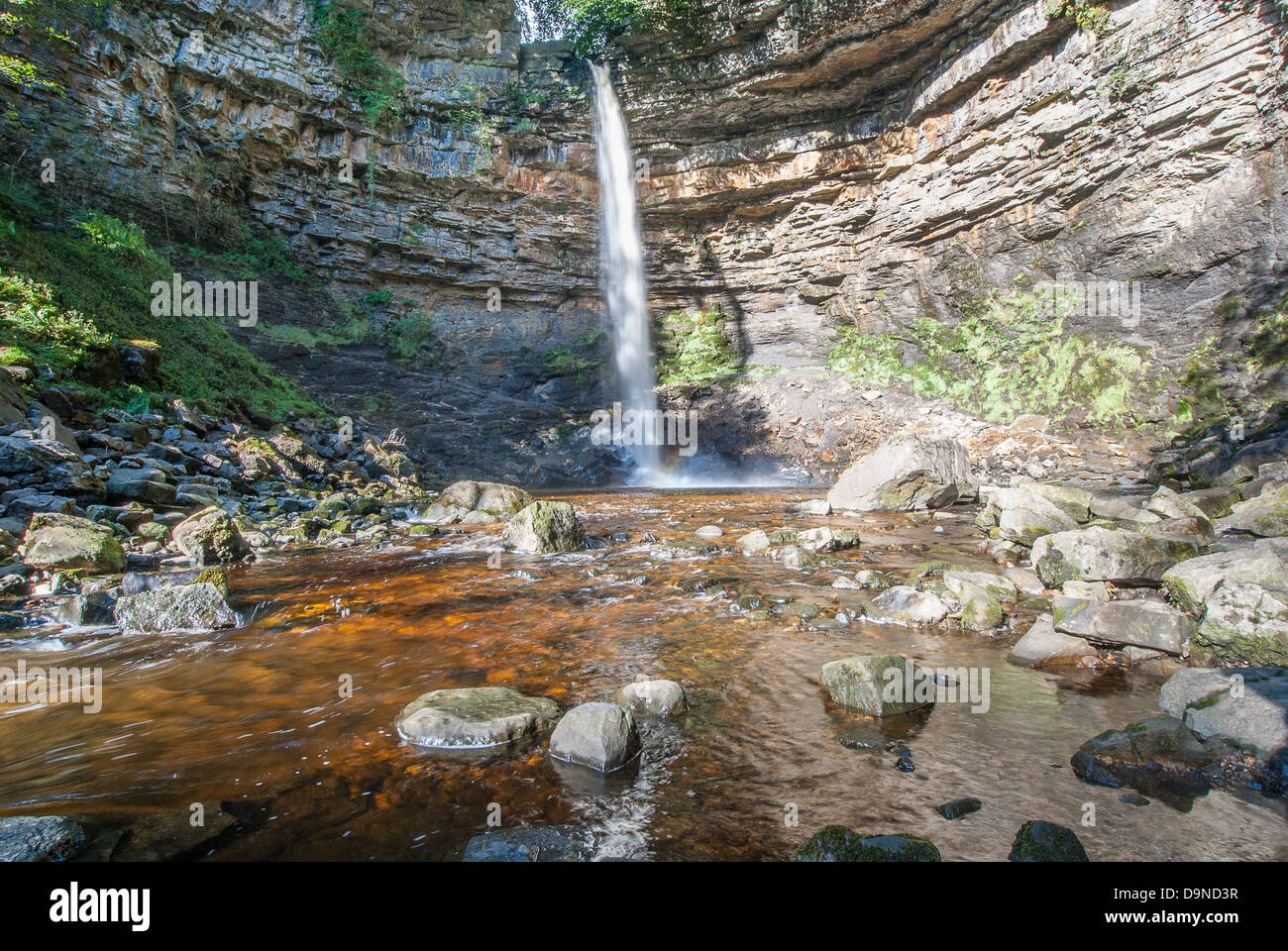 Forza Hardraw home di Inghilterra del più grande singola goccia cascata, un rinomato 100 foot drop Foto Stock