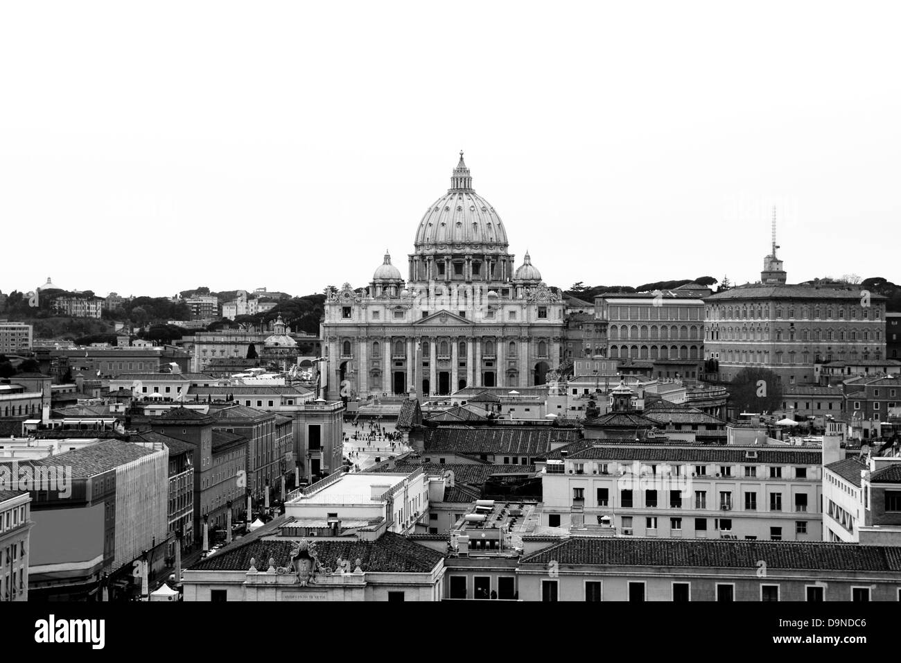 Paesaggio di Roma e Città del Vaticano. Italia Foto Stock