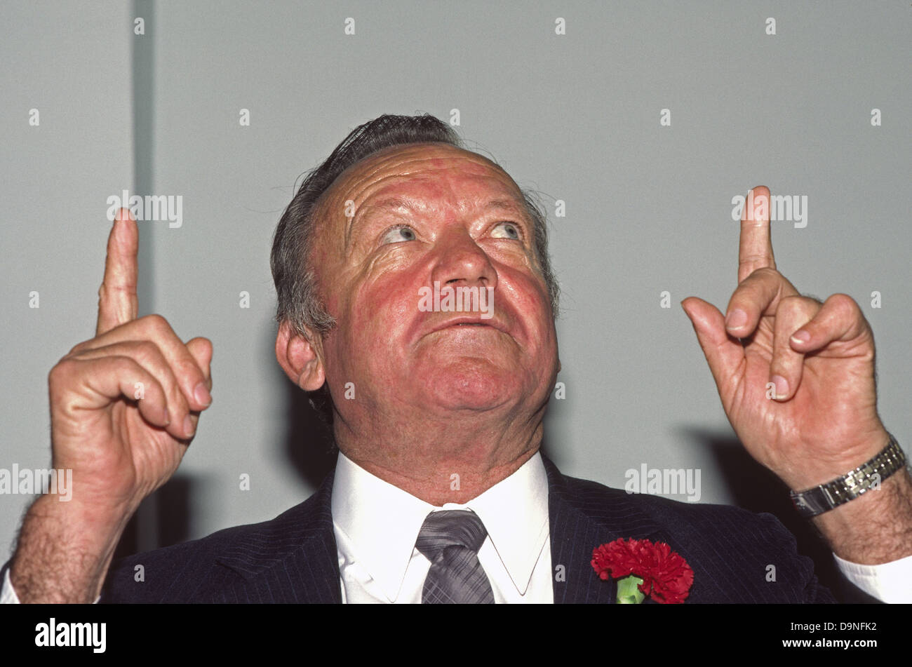 Aldo Ray American film actor 1986 Foto Stock