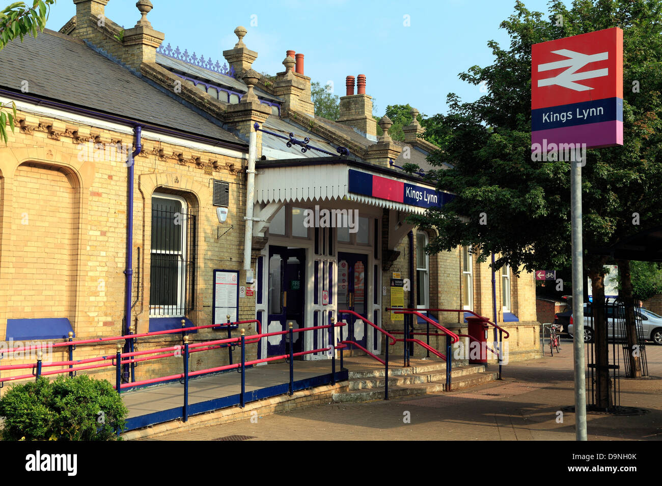 Kings Lynn stazione ferroviaria, Norfolk, Inghilterra, Regno Unito, Inglese stazioni ferroviarie Foto Stock