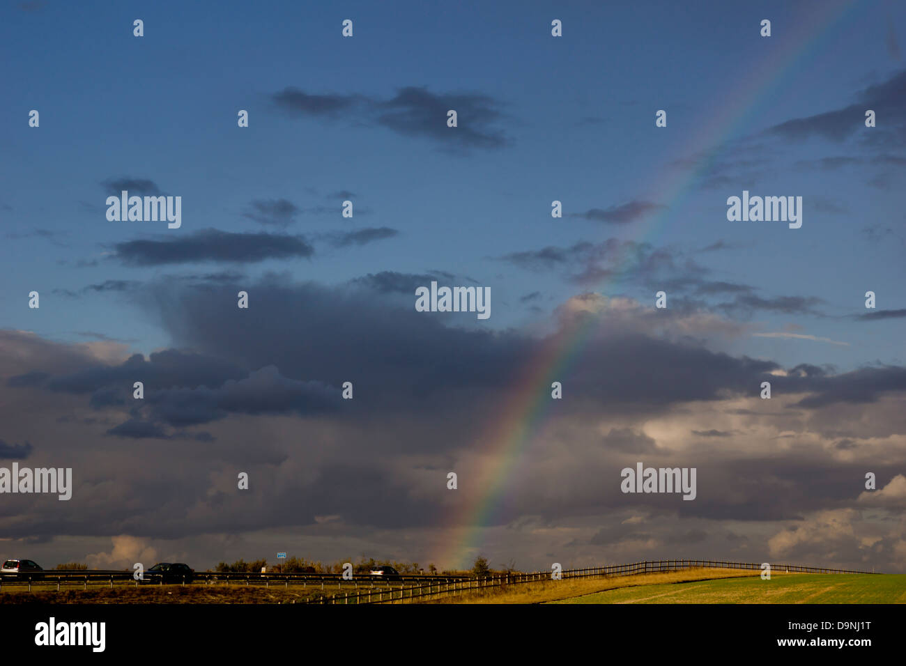 Regno Unito, Inghilterra, Hertfordshire, paesaggio arcobaleno Foto Stock