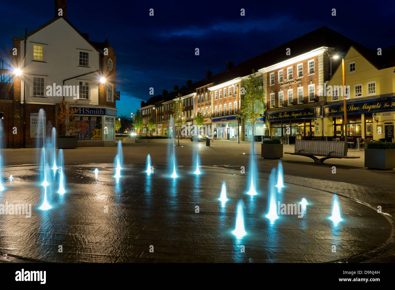 Regno Unito, Inghilterra, Hertfordshire, letchworth garden city al tramonto Foto Stock