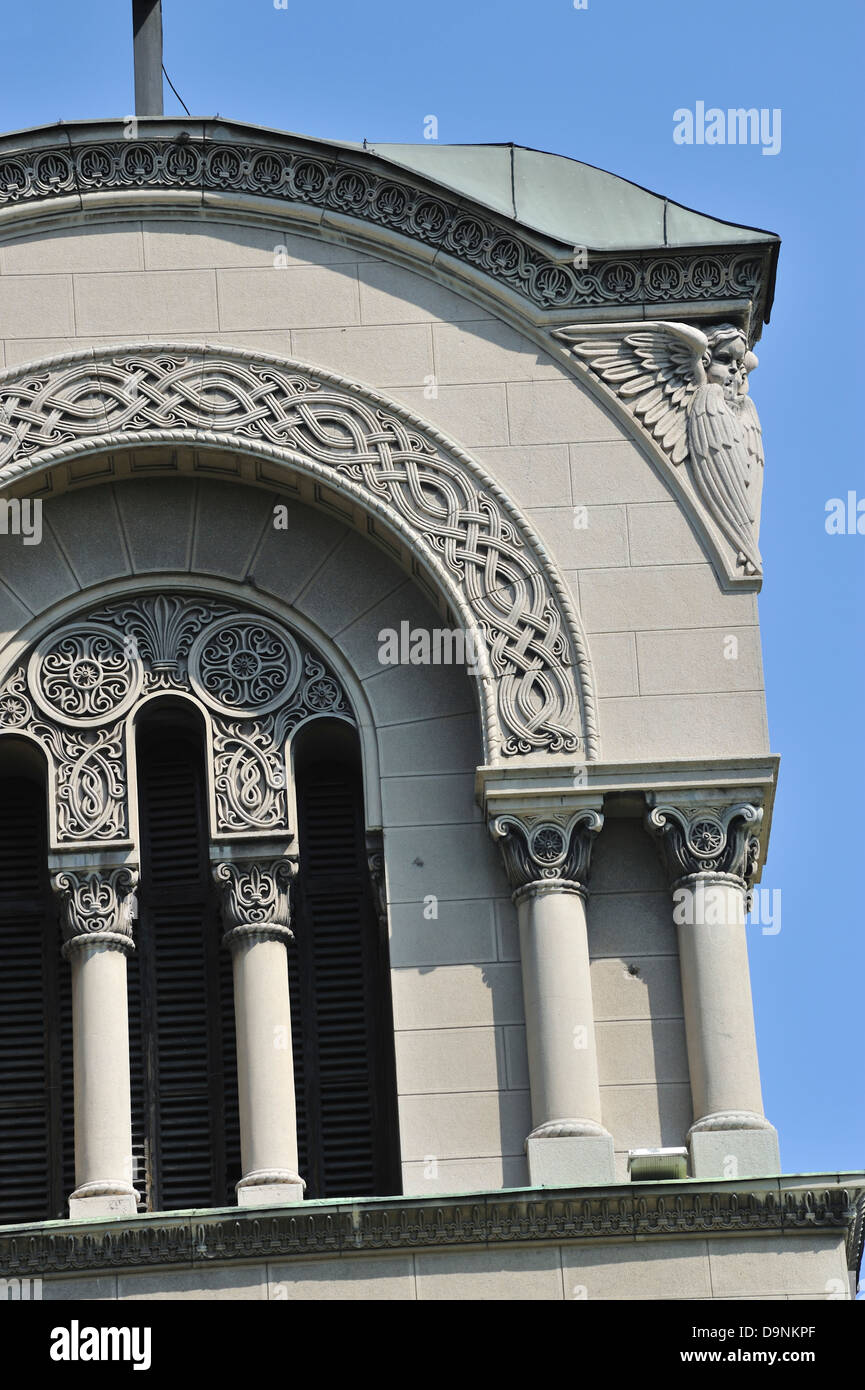 Dettaglio della St Aleksandar Nevski chiesa, Belgrado, Serbia Foto Stock