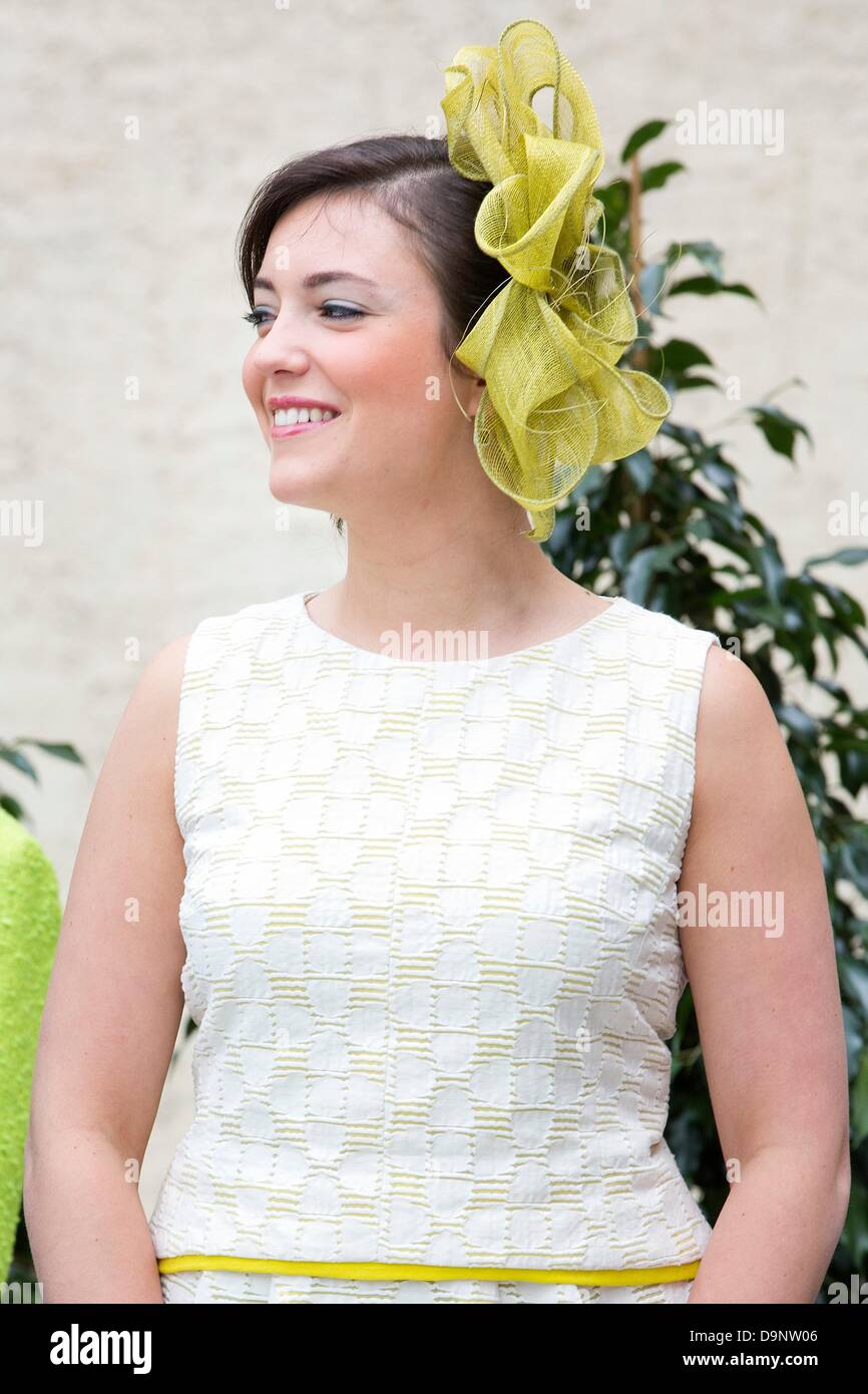 Lussemburgo, 23 giugno 2013. La Principessa Alexandra di Lussemburgo assiste la messa nella Giornata nazionale del Lussemburgo, 23 giugno 2013. Credito: dpa picture alliance/Alamy Live News Foto Stock