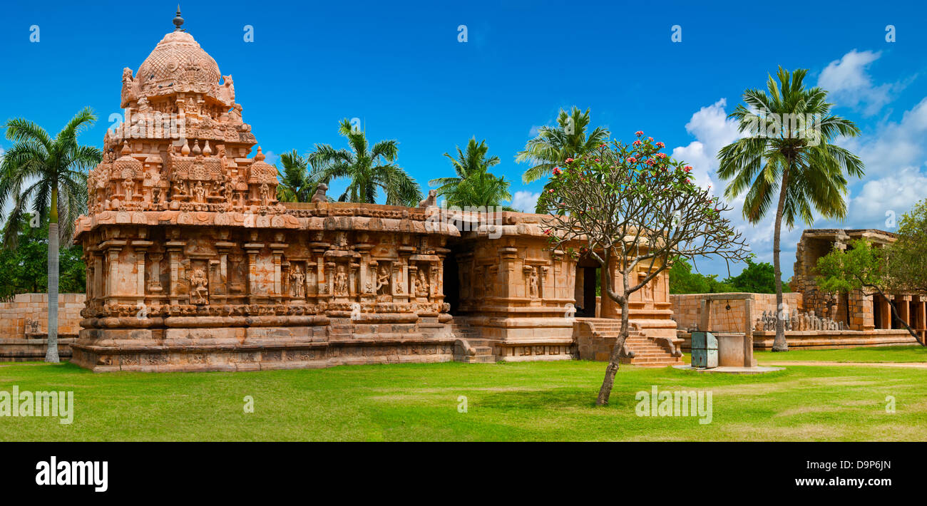Gangaikonda Cholapuram Tempio. Grande architettura del tempio indù dedicato a Shiva. India del sud, Tamil Nadu, Thanjavur Foto Stock