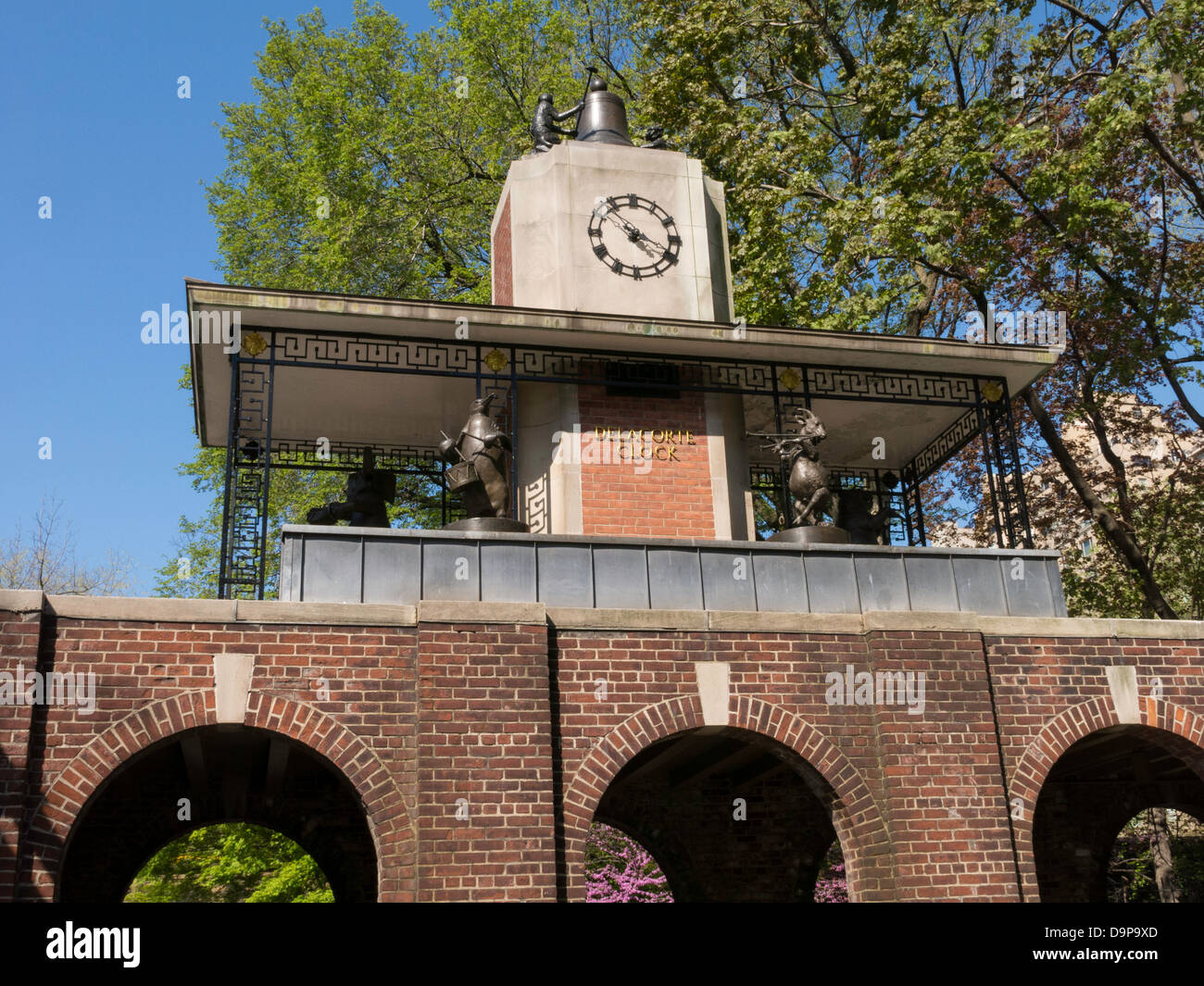 Delacorte Clock nel Central Park di New York Foto Stock