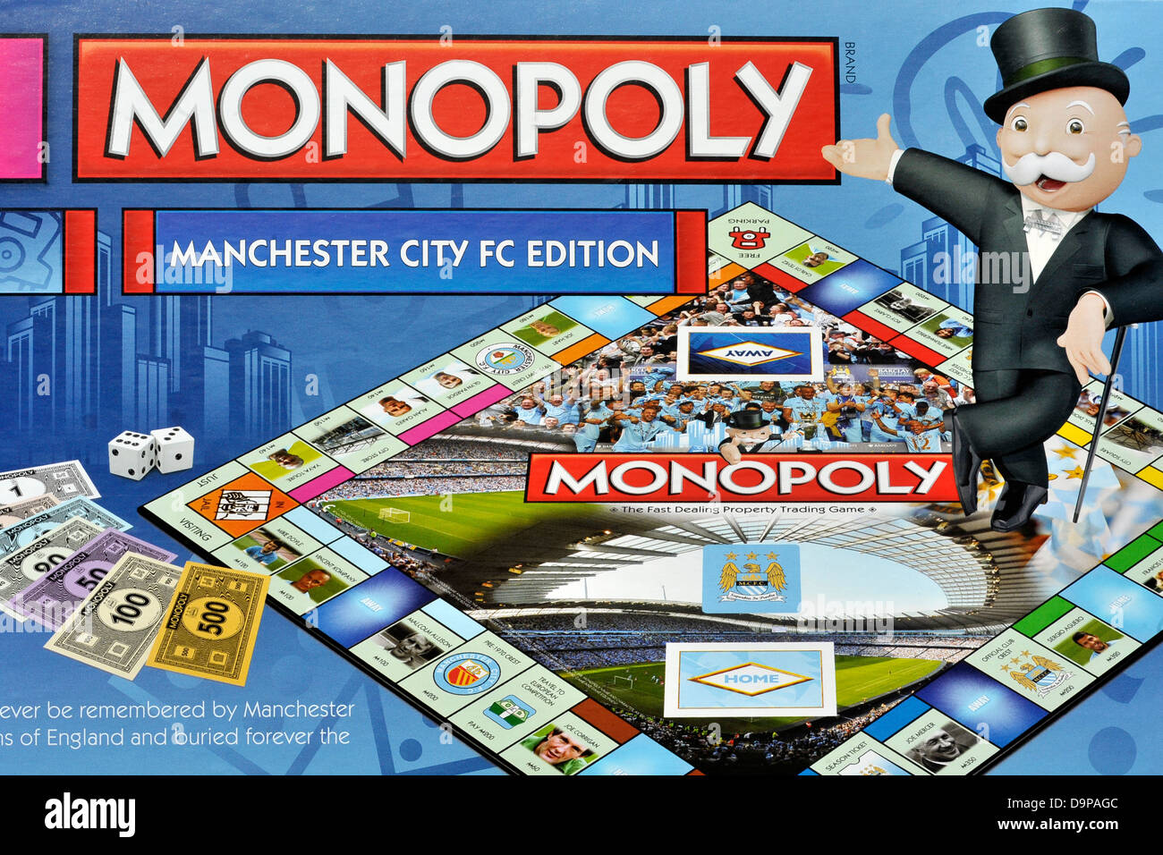 Manchester City FC edizione MONOPOLIO Foto Stock