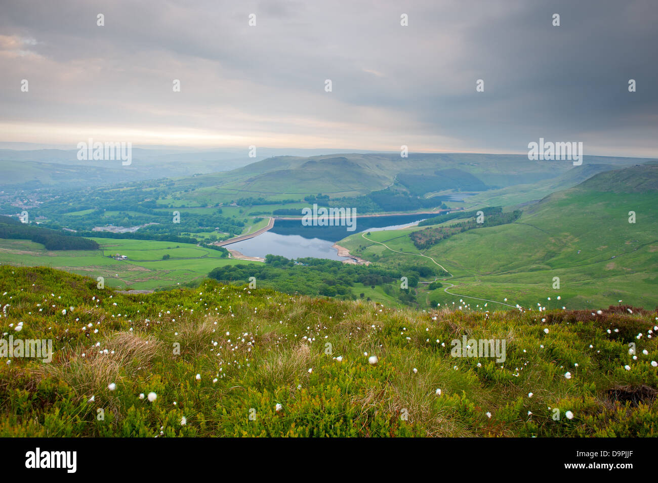 Serbatoio Dovestone in mattina presto Foto Stock