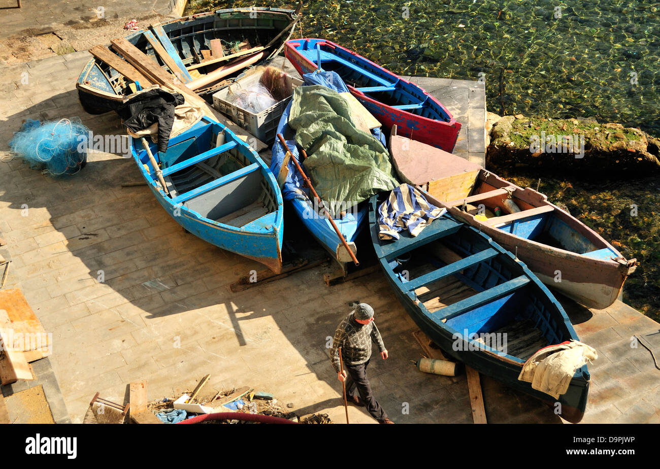 Napoli - Porto Piccolo di Marechiaro Foto Stock