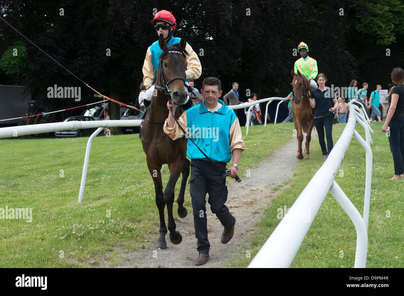 Horse Racing Colonia Germania Foto Stock